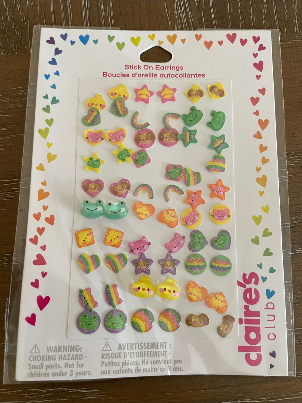 💖 Pick three $15 - Claire's Kids Stick-On Earrings